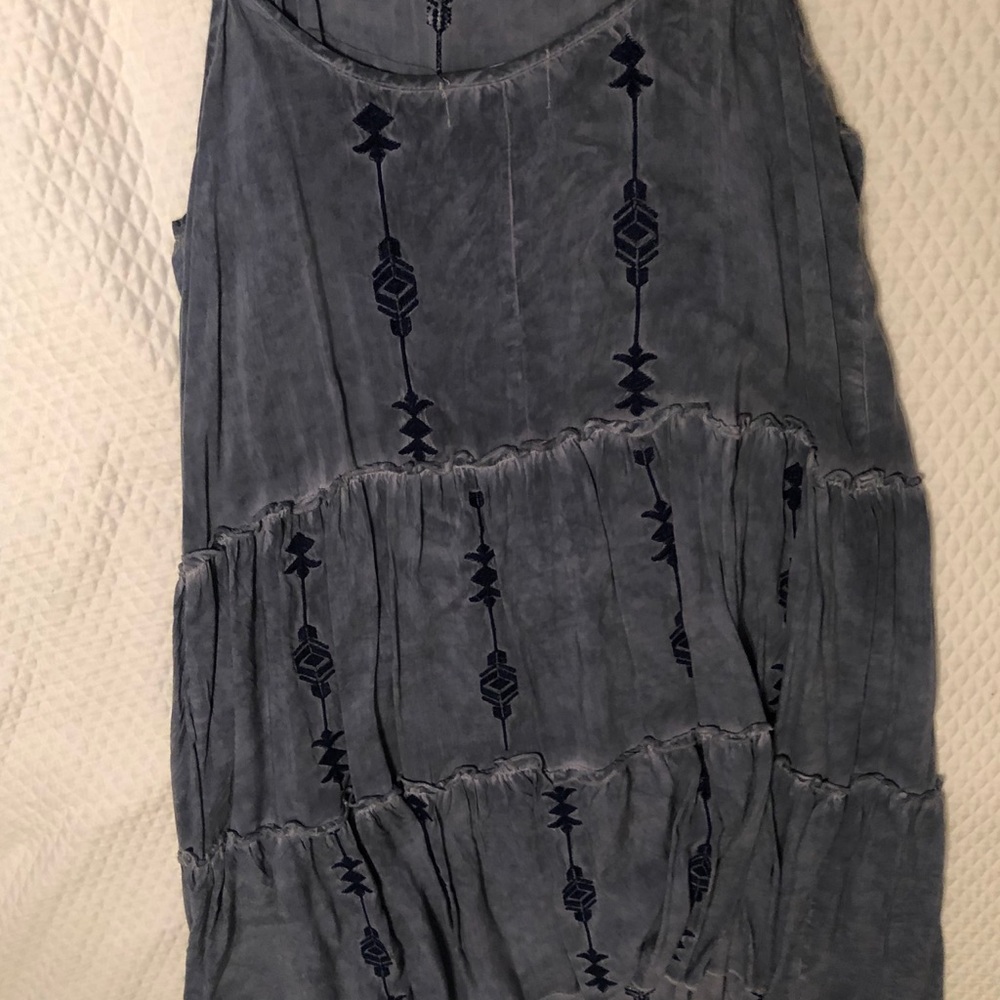 Eiffel design blue sun dress size M
